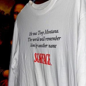 Scarface long sleeve tee colab with H&M , Tony Montana shirt